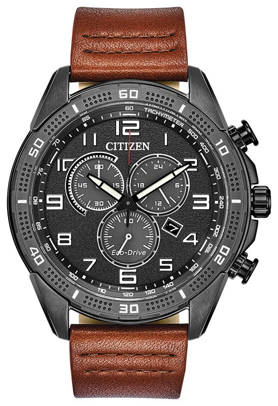 Citizen Eco-Drive Cronógrafo 45 mm Negro · AT2447-01E