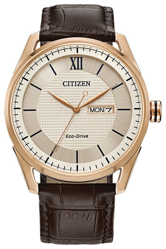 Citizen Eco-Drive Classic 42 mm Oro Rosa · AW0082-01A