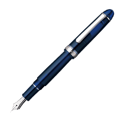 Fina Pluma PLATINUM Century 3776 Chartres Blue - Plumin de oro 14k