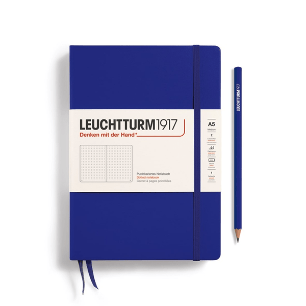 Libreta Leuchtturm Mediana Tapa Dura Punteada - Ink