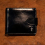 Billetera de cuero de alta Calidad - Color Negro y Broche