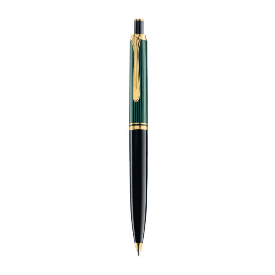 Bolígrafo Souveran K 600 - Negro - Verde y Dorado