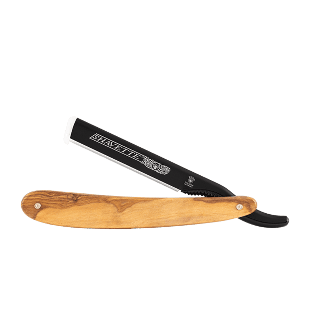 Dovo SHAVETTE Straight Razor Olive Wood