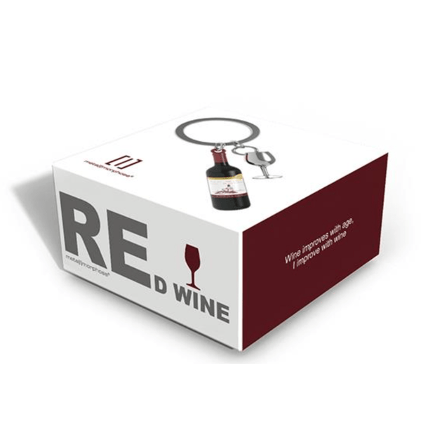 Llavero Metalmorphose (MTM) Vino tinto con copa