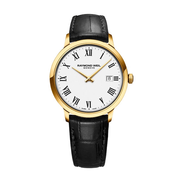 Raymond Weil Toccata - Suizo Clásico Dorado - Blanco