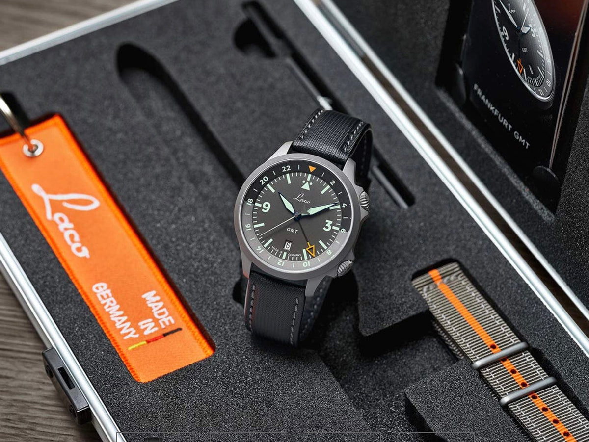 Reloj Laco GMT Frankfurt - Automatico - Premio al mejor Diseño 2020