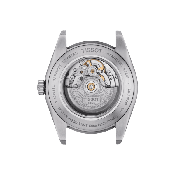 Reloj Tissot Gentleman Powermatic 80 Silicium correa café