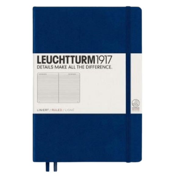 Libreta Leuchtturm Mediana Composición Azul Marino
