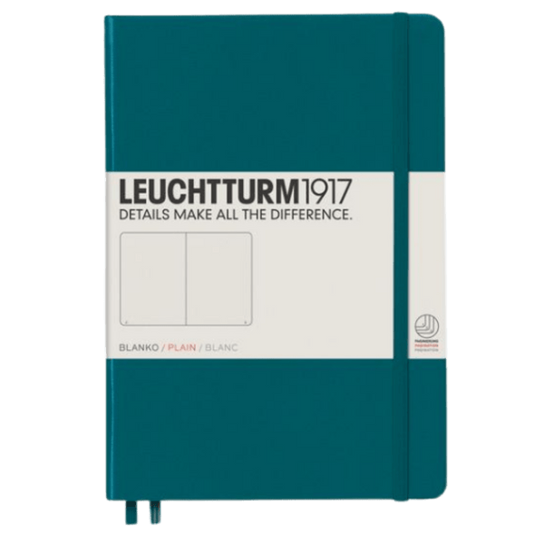 Libreta Mediana Tapa Dura Croquis Pacific Green Leuchtturm